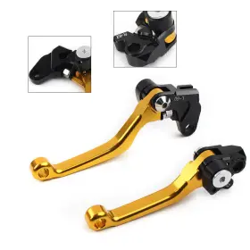 Orangeltduk 550726172623 Pivot Brake Clutch Levers Aluminum Fit Suzuki Rm125 Rm250 Rm85 Rm 85/125/250 Gld