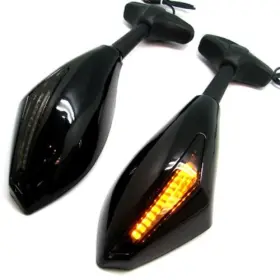 Jflk100257 Orangetag Smoke Led Integrated Mirrors For Yamaha Fzr600 Yzf 600 R6 R6s R1 Suzuk