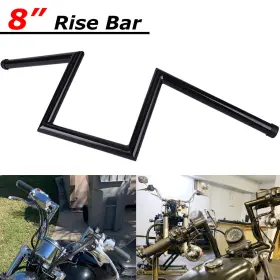 Dr-hl008105-bk-a Oumurs Motorcycle 8 Inch Rise Drag Z-bar 1 25mm Handlebar For Harley Sportster Xl 883 1200