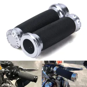 Hl022002-ch Oumurs For Suzuki Intruder Vs 700 750 1500 1400 800 1 Inch Motorcycle Handle Bar Hand Grips