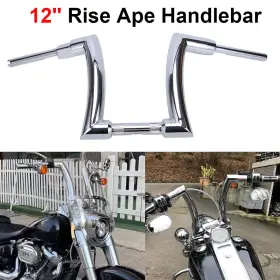 Masooo1oooo066p-71p Oumurs 12 14 16 Inch Rise 2 Ape Hanger Handlebar For Harley Sportster Softail Touring Flh