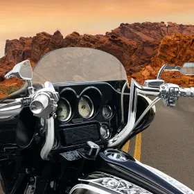 Mppboooo1hloooo2927zb-1f Oumurs 10 Inch Rise Ape Hangers Bars 1-1/4 Handlebars For Harley Electra Street Glide