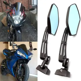 Z-1752030hd1o301-4 Oumurs Motorcycle Racing Rearview Mirrors For Suzuki Hayabusa Honda Cbr Black 6mm Sport