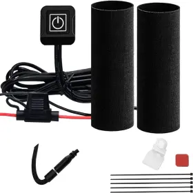 Mhg129 Oxwind 12v Motorcycle Heated Grips Cover Universal Grip - Black Mhg129 Oxwind 12v Motorcycle Heated Grips Cover Universal Grip - Black