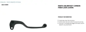 23x-83912-00 Parts Unlimited 0613-0009 Carbon Look Lever Yam/suz Cf