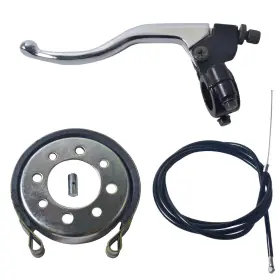 Pinkhatcat 753715685061 4 Inch Drum Brake Band Handle Lever Cable Kit For Go Kart Cart Yard Mini