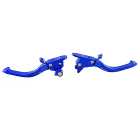 Pj-108041 Pjmtcustom Blue Adjustable Clutch And Brake Controls Kit For Harley 18-later Softail