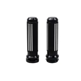 102011 Powerjames Black Throttle By Wire Handlebar Hand Grips For Harley Touring Flhr Flhx Fltrx
