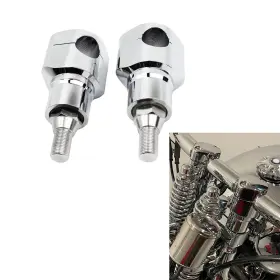 103002 Powerjames 1 Inch Bar 2.5 Chrome Riser Kit For Harley 97-up Springer Heritage Softail Bad Boy