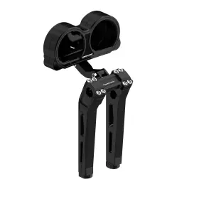 103080-103084 Powerjames 10 Inch Black Risers With Instrument Bracket For Harley Road Glide Fltr 1.0 Clamp 103080-103084 Powerjames 10 Inch Black Risers With Instrument Bracket For Harley Road Glide Fltr 1.0 Clamp