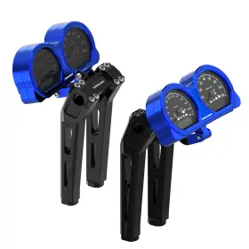 103080-103086 Powerjames 10 Inch Black Riser With Blue Instrument Module Bracket For Harley 15-23 Road Glide 103080-103086 Powerjames 10 Inch Black Riser With Blue Instrument Module Bracket For Harley 15-23 Road Glide
