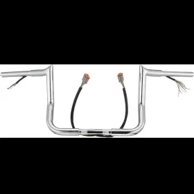 Zxbjx027-21 Prewired 10 Inch Street Glide Fat Meathook Ape Handlebars Harley Electra 1996-2006