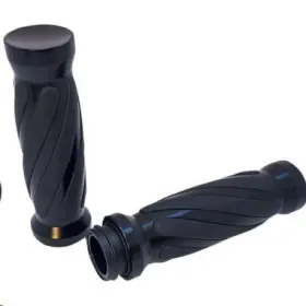 490011b Pro-one Performance Perfmfg Custom Handlebar Grips - Twisted Rubber Black 490011b Pro-one Performance Perfmfg Custom Handlebar Grips - Twisted Rubber Black
