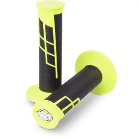 021657 Pro Taper Protaper Clamp-on Grip System - Half Waffle Neon Yellow/black