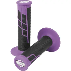 021659 Protaper Clamp-on Half-waffle Grips - Neon Purple/black 21659 021659 Protaper Clamp-on Half-waffle Grips - Neon Purple/black 21659