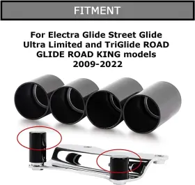 Cs0021bba-2 Psler Docking Hardware Cover Kit For Touring Electra Street Glide 2009-2022