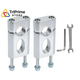 Cs0098si Psler 7/8 Inch Handlebar Risers - 22 Mm Mount Clamp For Silver