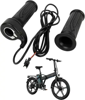Hg0304-sm Psler 3 Wires Full Twist Throttle Grip For 22.2mm Handlebar Electric Bike 20x Scooter