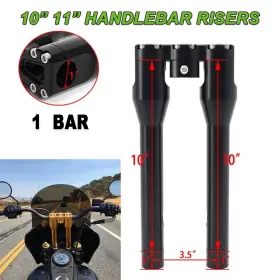 Hd-adp-010-bla-yun0817 Raditorfactory 10 Inch 11 Riser Clamp Kit For Harley 1 Bar Dyna Super Glide Sport Fxdl Fat Bob Fxdf Hd-adp-010-bla-yun0817 Raditorfactory 10 Inch 11 Riser Clamp Kit For Harley 1 Bar Dyna Super Glide Sport Fxdl Fat Bob Fxdf