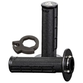 21367400095899-92f684 Renthal Ultra-tacky Half Waffle Mx R-works Lock-on Grips For Kawasaki Klx110r