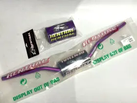 Ft12-ft15 Renthal 827-01-pe Purple Handlebar Fatbar Villopoto/stewart Ktm With Pad Set