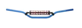 966-05-bu-01-185 Renthal 7/8 Inch Handlebar - Racer/universal Silver/blue 966-05-bu-01-185 Renthal 7/8 Inch Handlebar - Racer/universal Silver/blue