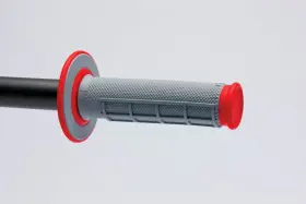 G156 Renthal For Mx Dual Compound Grips 1/2 Waffle - Grey/ Red G156 Renthal For Mx Dual Compound Grips 1/2 Waffle - Grey/ Red