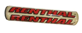 P322 Renthal Crossbar Bar Pad Handlebar . Motocross. Off-white Red Lettering
