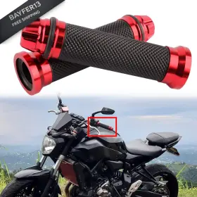 D-yueusqp52 Rich Choices Custom Motorcycle Sport Bike Cnc Aluminum 7/8 Inch 22mm Handlebar Rubber Gel Red D-yueusqp52 Rich Choices Custom Motorcycle Sport Bike Cnc Aluminum 7/8 Inch 22mm Handlebar Rubber Gel Red