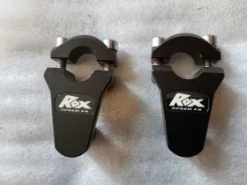 1r-p2ss Rox Speed Fx - 2 Inch Pivoting Risers For 7/8 Handlebars Black