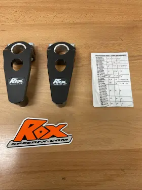 1r-p3sek Rox Speed Fx Elite Pivot Risers For 7/8 Inch - 1 1/8 Handlebars Black / 3.5