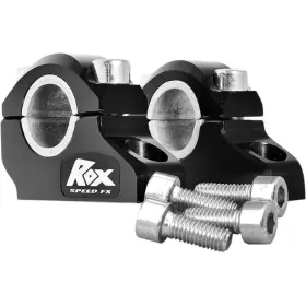 3r-b12poek Rox Speed Fx Pro-offset Block Riser - 1 Inch -1-1/4 Rise Black Motorcycle