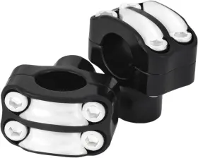 0208-2050-bm Rsd Nostalgia Handlebar Risers - Four-bolt 1-1/2 Inch Contrast Cut 0208-2050-bm Rsd Nostalgia Handlebar Risers - Four-bolt 1-1/2 Inch Contrast Cut