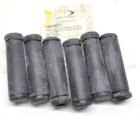 Pvcg-055 Rubber Dynamics Qty 6 - Smooth Tapered Grip 7/8 Inch X 4-1/2 Black New