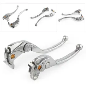 Runa 550751809341 1pair Cnc Chrome Brake Clutch Lever For Cbr1000rr 2004-2007 Cb1000r 2008-2016 15