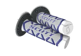 219626-1006 Scott Diamond Twist Mx Grips Donut Blue White Honda Cr 125 250 500 Xr 650 219626-1006 Scott Diamond Twist Mx Grips Donut Blue White Honda Cr 125 250 500 Xr 650