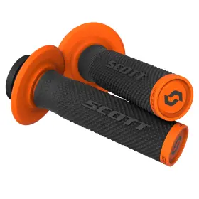 292452-1009222 Scott Sx Ii Lock-on Grip And Cam Set - Black/orange
