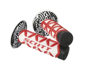 219626-1005 Scott Usa Diamond Full Waffle Grips Red/white 219626-1005 Scott Usa Diamond Full Waffle Grips Red/white