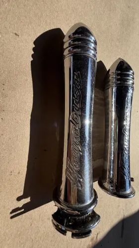 Setrhb119-hayabusa-cd1 Secret-e Custom 7/8 Inch 22mm Handlebar Grips For Suzuki Gsxr 1300 R Hayabusa All Year Chrome