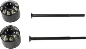 41-410 Show Chrome Handlebar End Weight - Black Satin 41-410 Show Chrome Handlebar End Weight - Black Satin