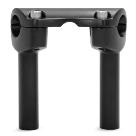 Hd-adpb-005200-bla-yun1025 Skywave Black 4.5 Inch Tall Handlebar Riser Top Clamp For Harley Dyna Fat Street Bob Fxdb
