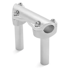 Hd-adpb-005200-sil-yun1025 Skywave 4.5 Inch Silver Handlebar Risers Top Clamp For Harley 1 Bar Sportster 883 Xl883 Us