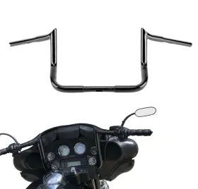 Sgw3fxb244 Steelthunor 10 In Rise Electra Street Glide Handlebar For Harley Ultra Limited 1996-up Black