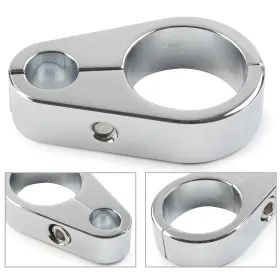 Successsssusa 536123194727 Brake Clutch Cable Wire Clamp Clip For Harley 1ftft Handlebar Chrome Motorcycle