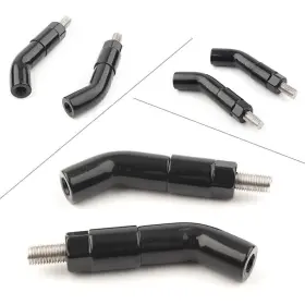 Successsssusa 550744630631 Mirror Stem Extenders For Harley Davidson Iron 1200 Xl1200ns 2018-19 Black