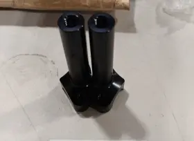 Hd-adp-005-bla-bkcr Tarazon 4.5 Inch Straight Handlebar Risers 1 Bar For Harley Fatboy Dyna Sportster 1200 883