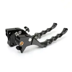 Tourlhd-xl1200-rf Tarazon Adjustable Black Brake Clutch Levers For Harley Sportster 883 Super Low Xl883l
