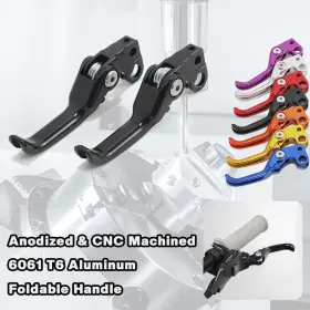 Zh-bk-000003-bla-fbes-0927 Tarazon 1 Pair Foldable Brake Lever For Sur-ron Light Bee X Talaria Sting Segway
