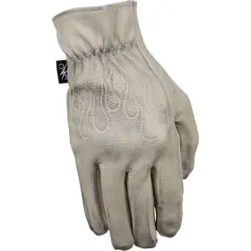 Trg-00-11 Thrashin Supply Company Roper Leather Gloves - Bone White Xl Trg-00-11 Thrashin Supply Company Roper Leather Gloves - Bone White Xl