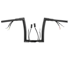Wgsfxbcx299 Tigersgateparts Harley Softail Dyna Xl 12 Inch Prewired Handlebar 1 Clamp Ape Hanger 2007-2013